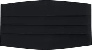 100% Silk Self-Tie Bow Tie and Cummerbund Set for Tuxedo, Wedding, Black-Tie Event- 16MM Silk, Gift Box