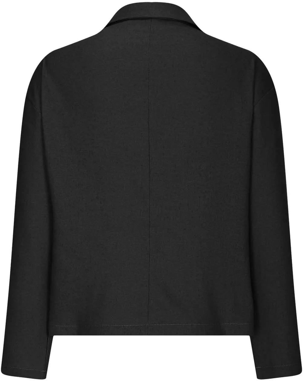 2024 Fall Cotton Linen Blazer Women Long Sleeve Lightweight One Button Cardigan Jackets Business Casual Work Outwear