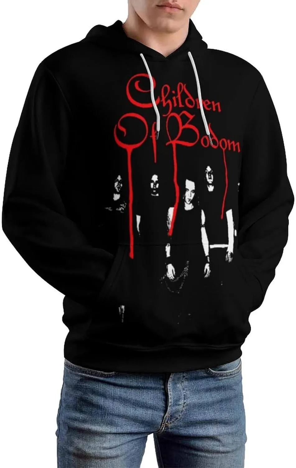 3D Hoodie Outerwear Long Sleeve Mens Vintage Hooded Tops Sweater Costume