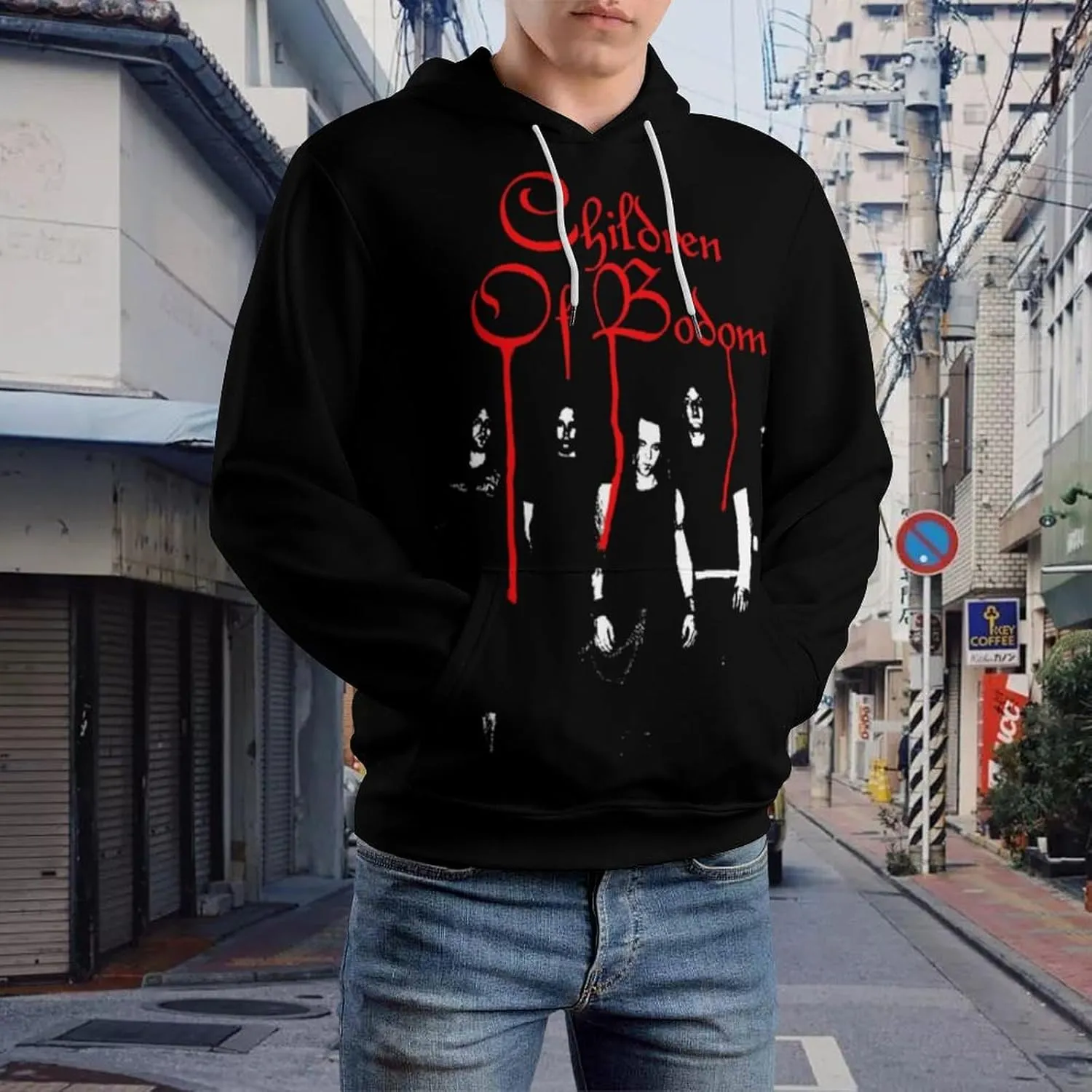 3D Hoodie Outerwear Long Sleeve Mens Vintage Hooded Tops Sweater Costume