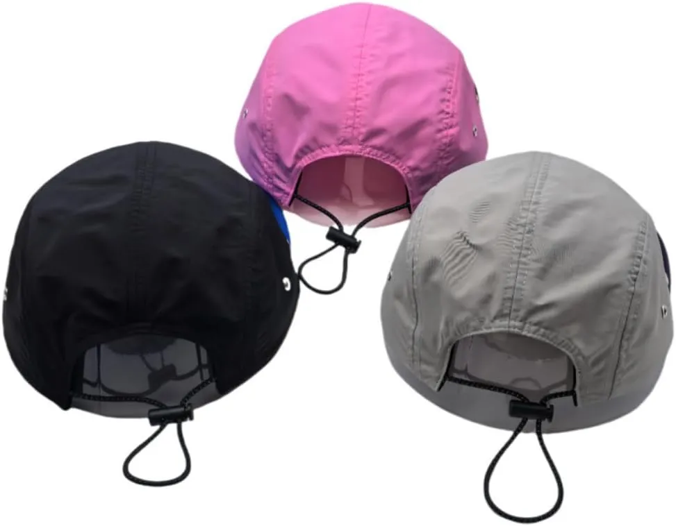 5-Panel Quick Dry Cap - Breathable Moisture Wicking Sun Hat for Running Daily Use, Men/Women Spliced Color Blocks