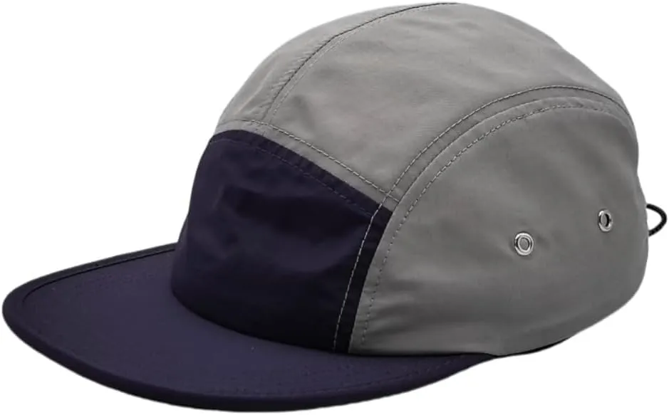 5-Panel Quick Dry Cap - Breathable Moisture Wicking Sun Hat for Running Daily Use, Men/Women Spliced Color Blocks