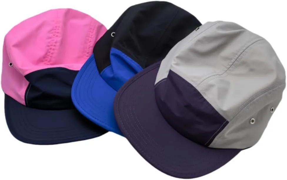5-Panel Quick Dry Cap - Breathable Moisture Wicking Sun Hat for Running Daily Use, Men/Women Spliced Color Blocks
