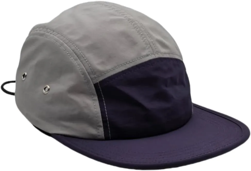 5-Panel Quick Dry Cap - Breathable Moisture Wicking Sun Hat for Running Daily Use, Men/Women Spliced Color Blocks