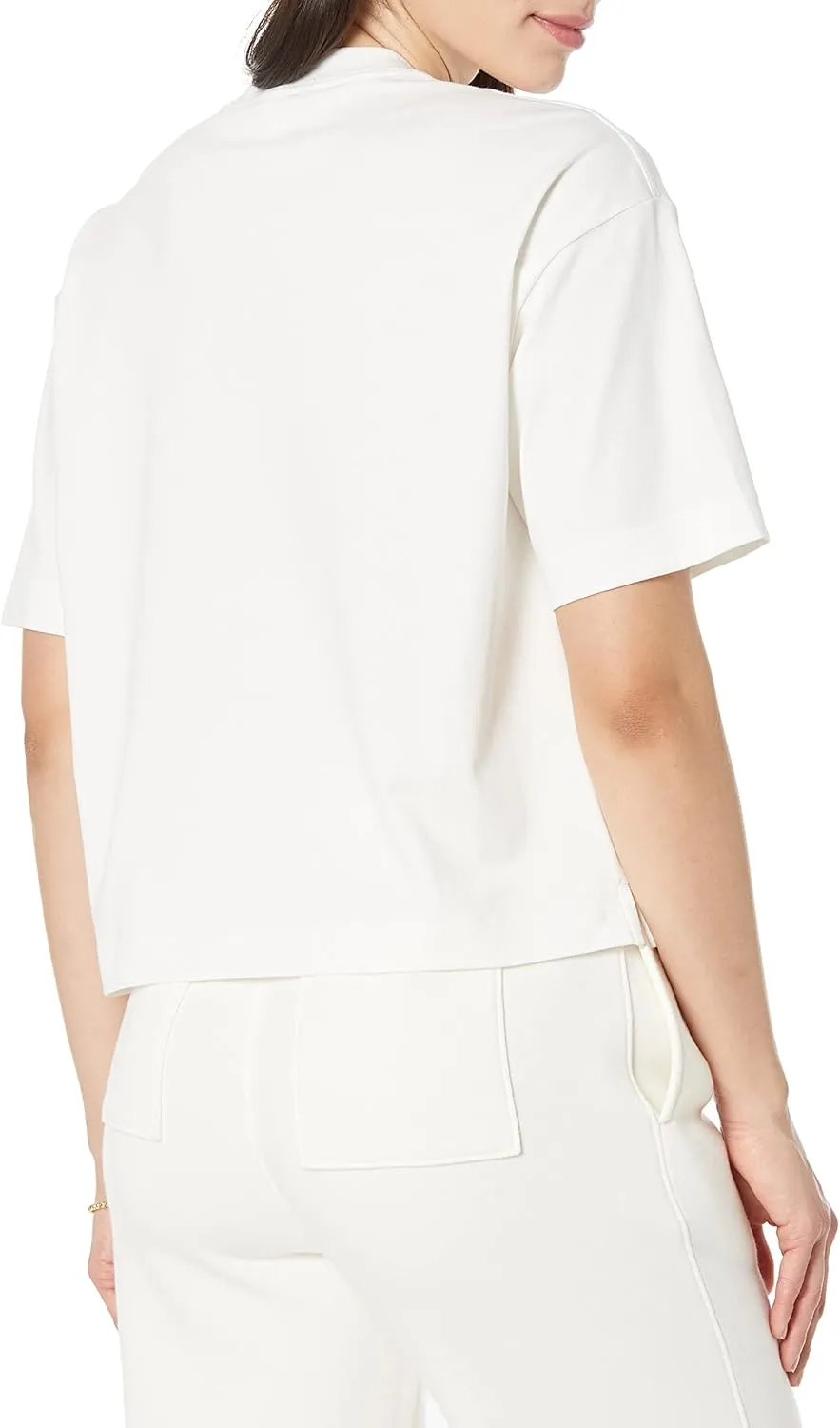 Amazon Essentials Women's Organic Cotton Drop Shoulder Relaxed Boxy Short-Sleeve T-Shirt (Available in Plus Size)