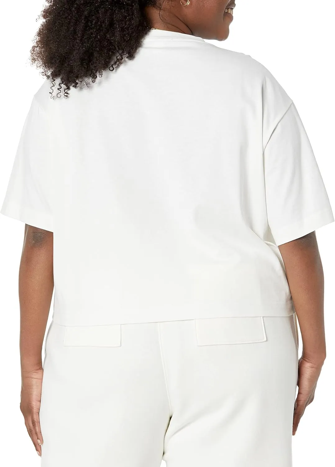 Amazon Essentials Women's Organic Cotton Drop Shoulder Relaxed Boxy Short-Sleeve T-Shirt (Available in Plus Size)