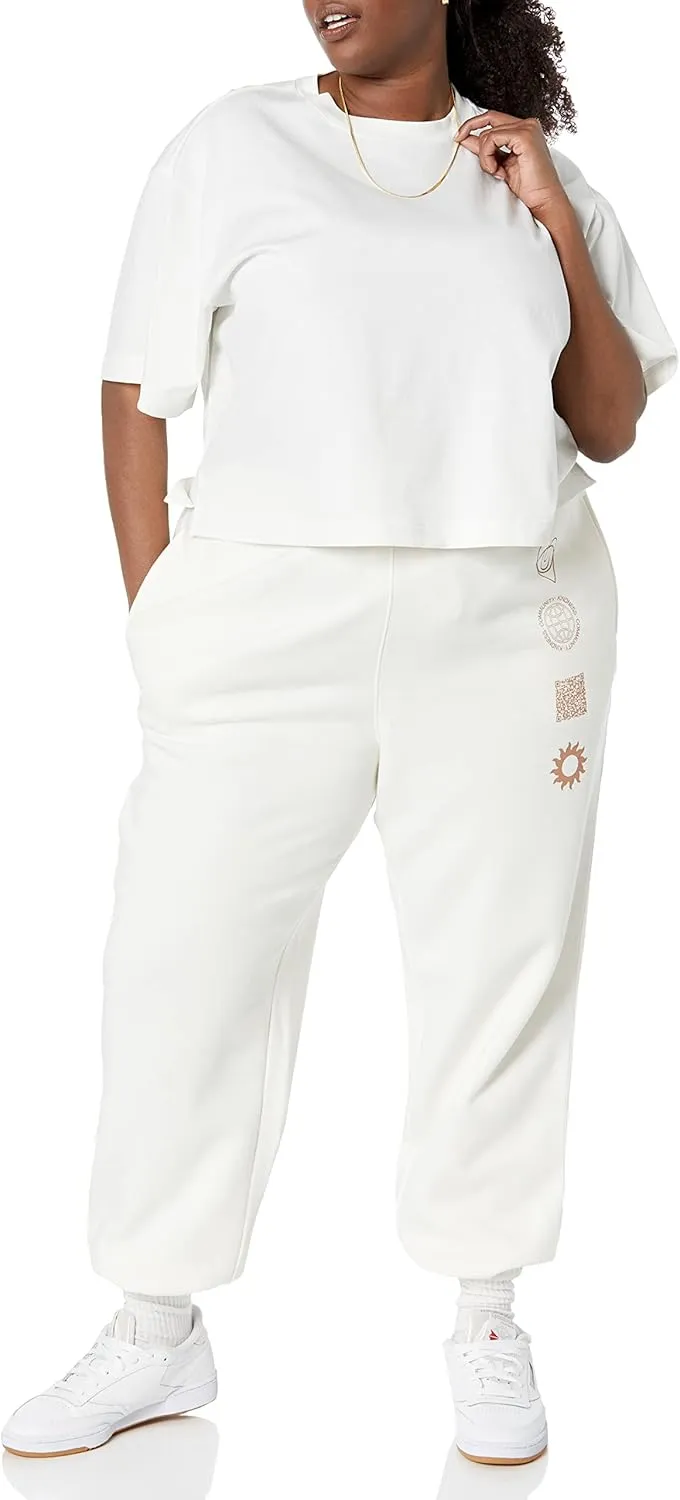 Amazon Essentials Women's Organic Cotton Drop Shoulder Relaxed Boxy Short-Sleeve T-Shirt (Available in Plus Size)