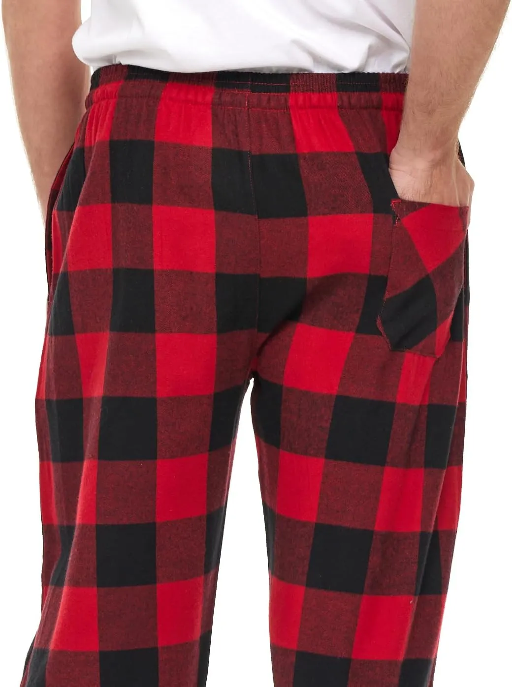 Andrew Scott Men's Cotton Super Soft Flannel Plaid Pajama Pants- 2 Pack