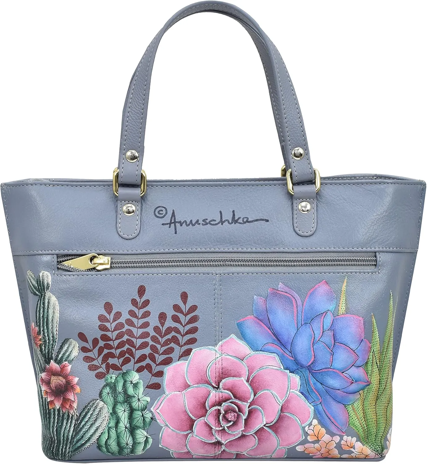Anuschka Women's Original Hand-Painted Genuine Leather Medium Tote