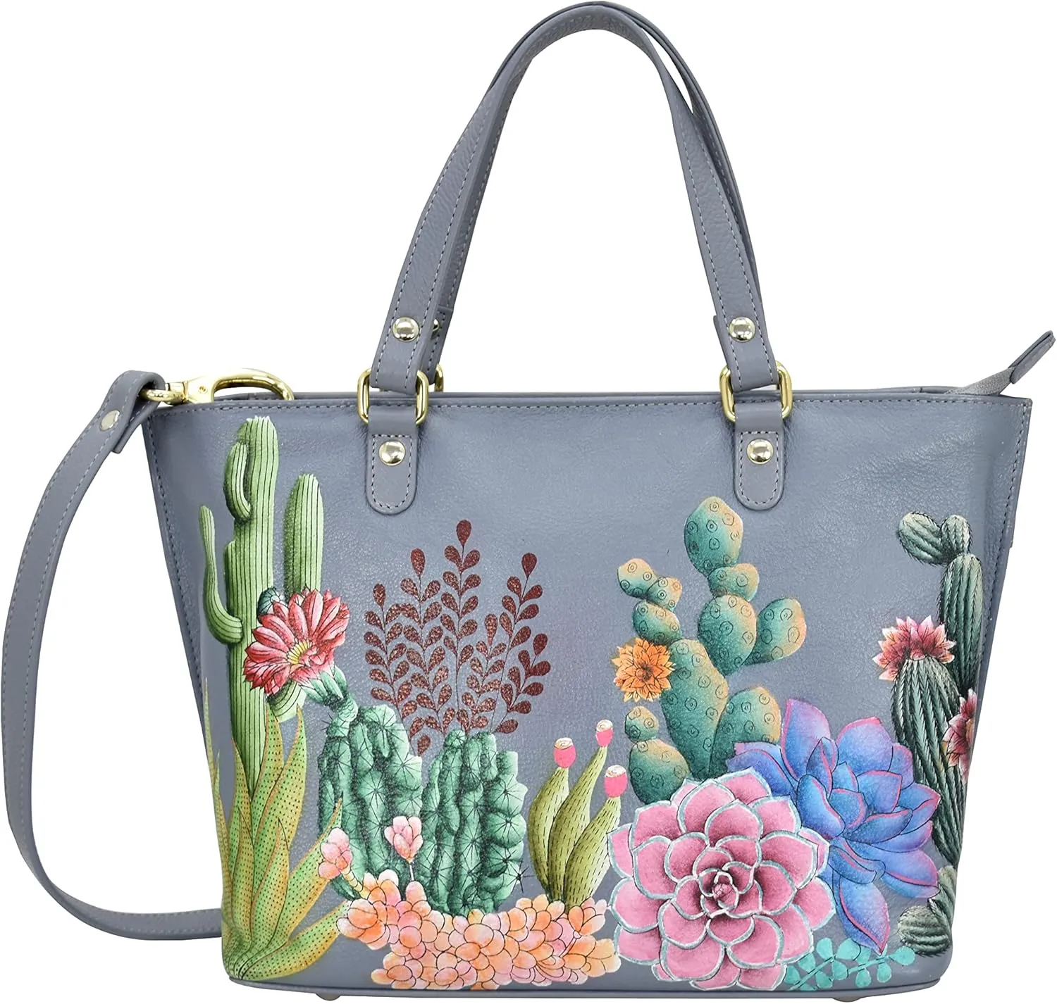 Anuschka Women's Original Hand-Painted Genuine Leather Medium Tote
