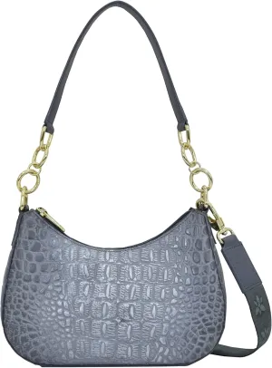 Anuschka Women's Original Hand-Painted Leather Small Convertible Hobo
