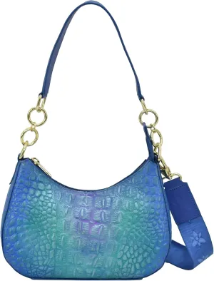 Anuschka Women's Original Hand-Painted Leather Small Convertible Hobo