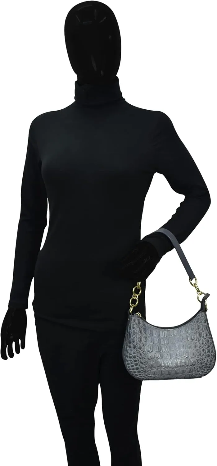 Anuschka Women's Original Hand-Painted Leather Small Convertible Hobo