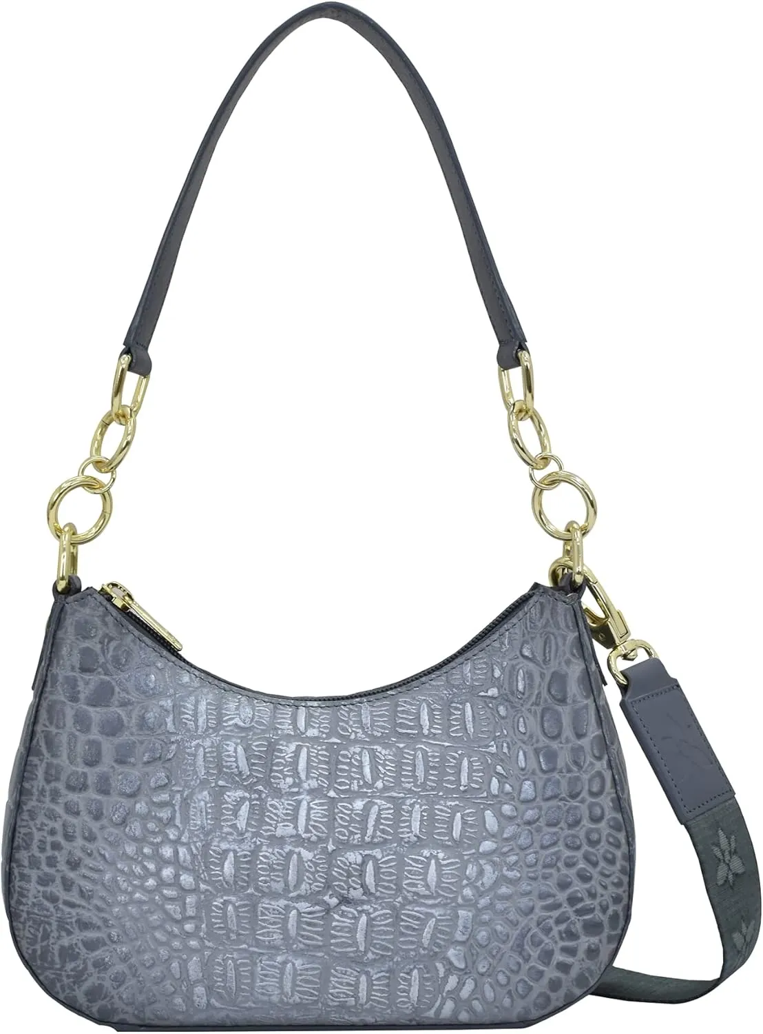 Anuschka Women's Original Hand-Painted Leather Small Convertible Hobo