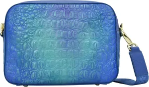 Anuschka Women's Original Hand-Painted Leather Twin Top Messenger