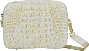 Anuschka Women's Original Hand-Painted Leather Twin Top Messenger
