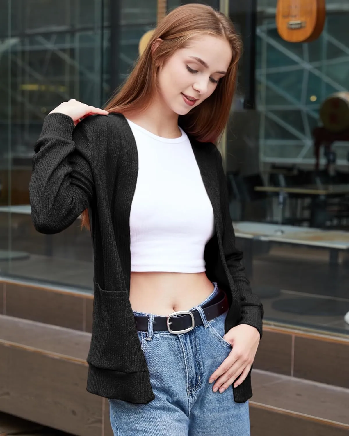 Argstar Women's Cardigan with 4 Pockets (Available in Inner Pocket)