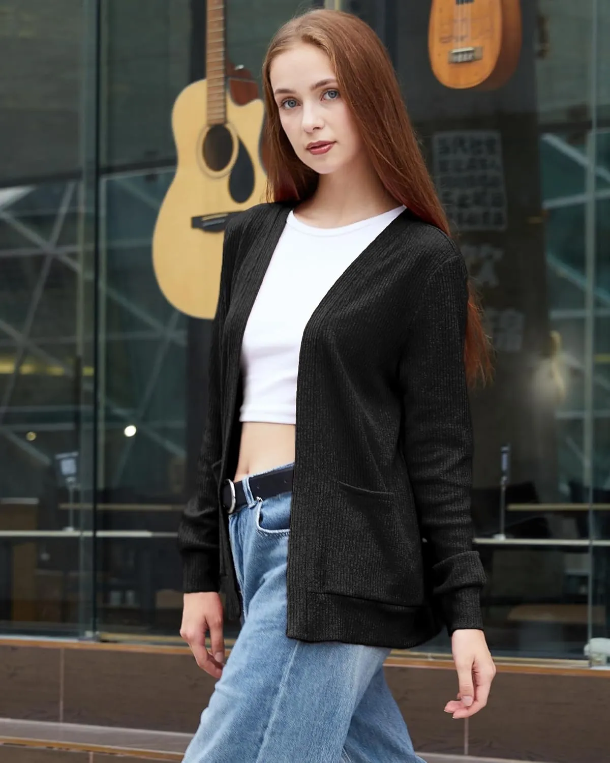 Argstar Women's Cardigan with 4 Pockets (Available in Inner Pocket)