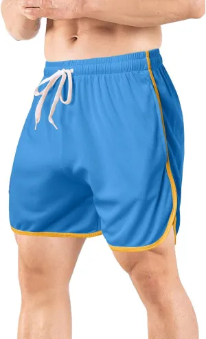 Big and Tall Running Athletic Shorts Quick Dry Gym Workout Short Lightweight Basketball Sports Short with Mesh Lining