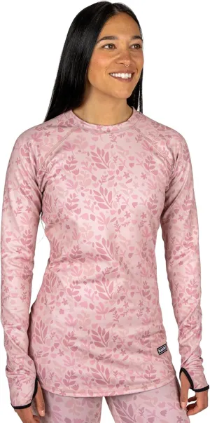 BLACKSTRAP Women's Cloudchaser Base Layer Crewneck Long Sleeve Top, Maximum Warmth and Comfort, [Black, Small]