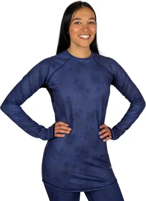 BLACKSTRAP Women's Cloudchaser Base Layer Crewneck Long Sleeve Top, Maximum Warmth and Comfort, [Black, Small]