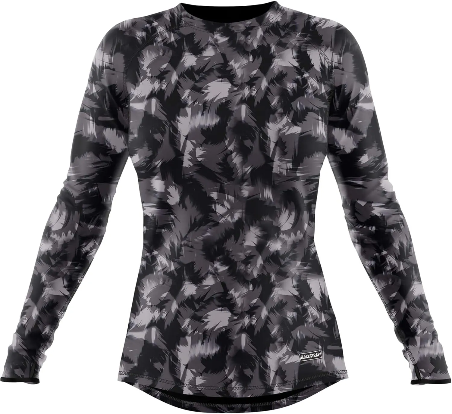 BLACKSTRAP Women's Cloudchaser Base Layer Crewneck Long Sleeve Top, Maximum Warmth and Comfort, [Black, Small]
