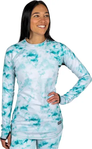 BLACKSTRAP Women's Cloudchaser Base Layer Crewneck Long Sleeve Top, Maximum Warmth and Comfort, [Black, Small]