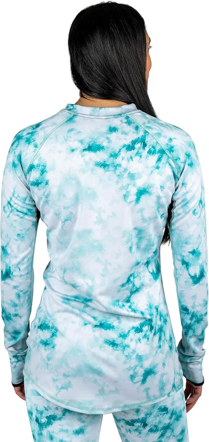 BLACKSTRAP Women's Cloudchaser Base Layer Crewneck Long Sleeve Top, Maximum Warmth and Comfort, [Black, Small]