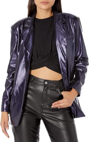 [BLANKNYC] Womens Luxury Clothing Oversized Blazzer with Pockets, Comfortable & Stylish Coat