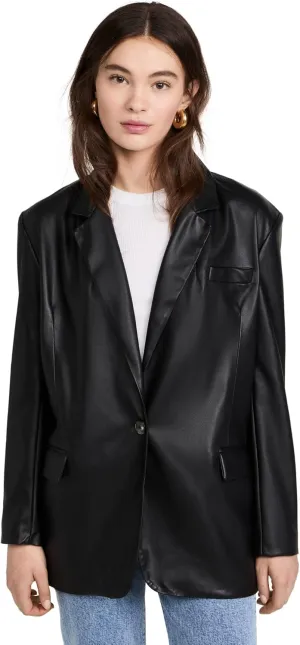 [BLANKNYC] Womens Luxury Clothing Oversized Blazzer with Pockets, Comfortable & Stylish Coat