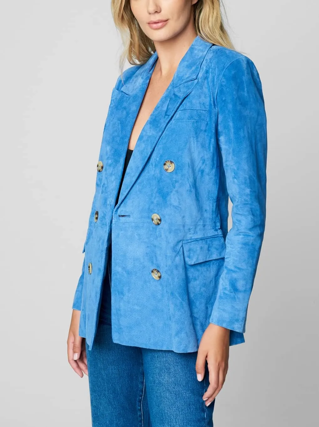 [BLANKNYC] Womens Luxury Clothing Oversized Blazzer with Pockets, Comfortable & Stylish Coat