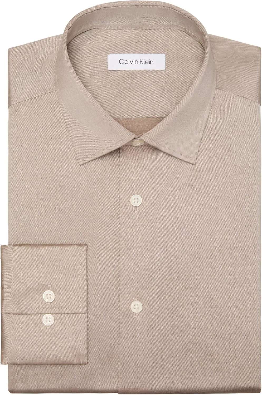 Calvin Klein Men's Dress Shirt Slim Fit Refined Cotton Stretch