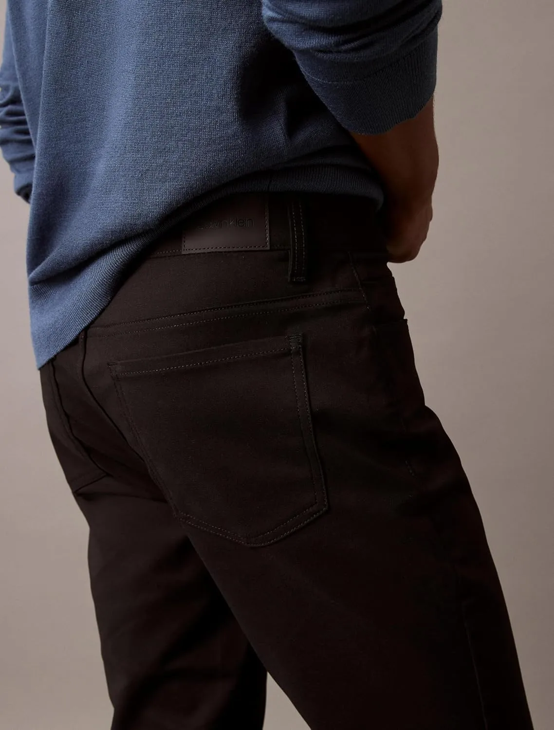 Calvin Klein Men's Move 365 Stretch Slim Fit Wrinkle Resistant Tech Woven Pant