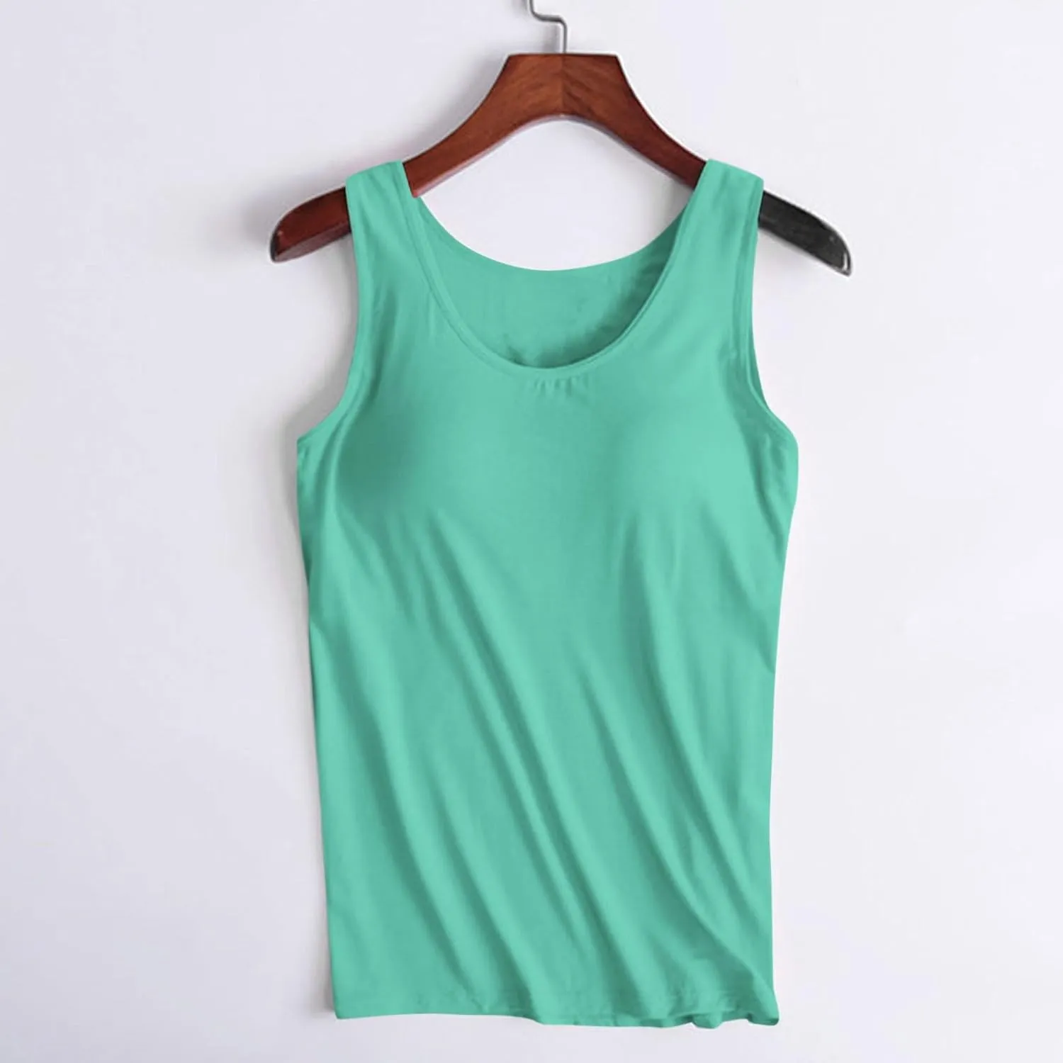 Camisole Tops for Women Running Sports Racerback Bras Plus Size Comfy Tank Tops Sleeveless Tanks with Built in Bra