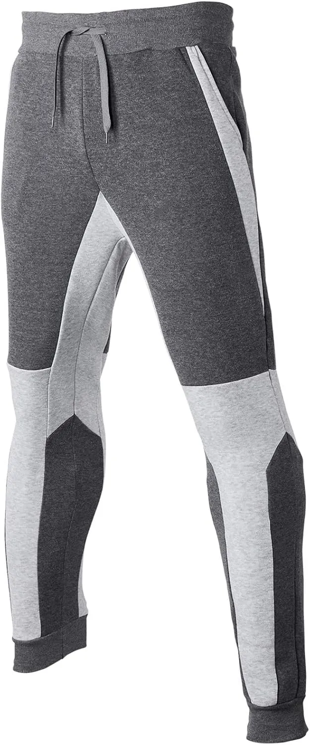 Cargo Pants for Men Relaxed Fit Pockets Mens Heavyweight Sweatpants Fleece Lined Cargo Pants Elastic Waist Drawstring