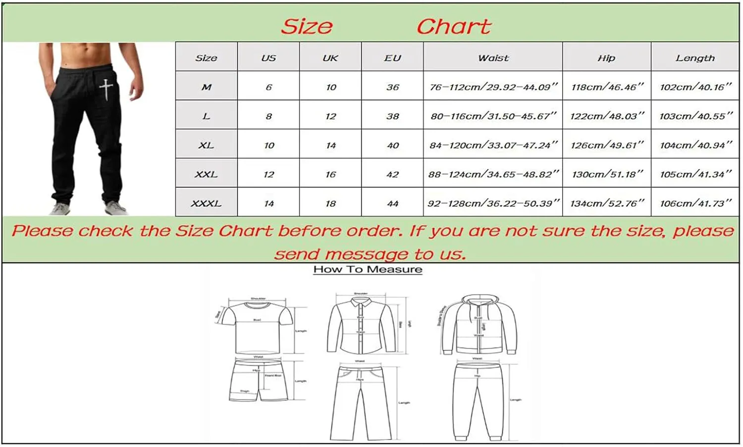 Cargo Pants for Men Relaxed Fit Workout Sports Pant Men's Cargo Pants Elastic Waist Jogger Solid Casual Multi Pockets