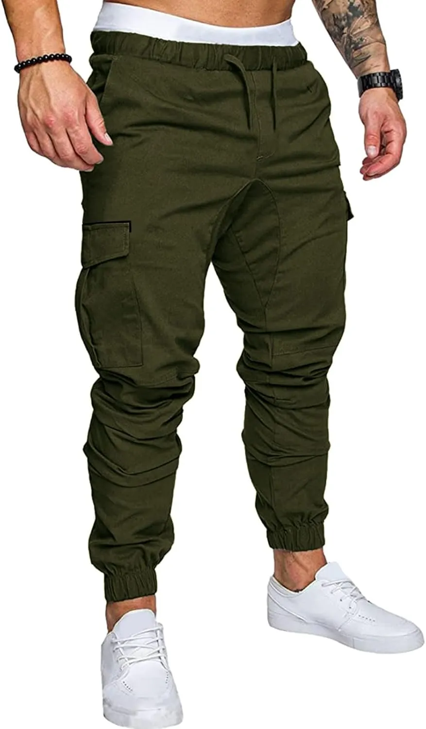 Cargo Pants for Men,Men Outdoor Cargo Pant Classic Fit Lightweight Tactical Pants Hiking Jogger Multi Pockets