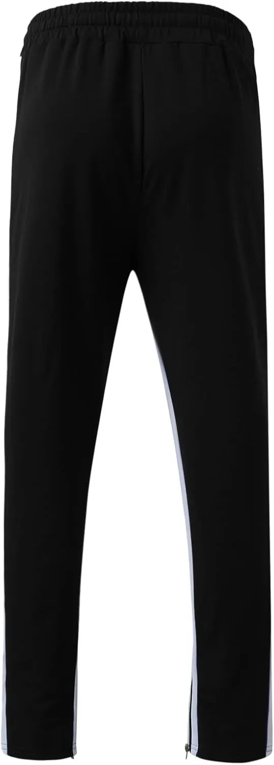Cargo Trousers for Men Bottoms Mens Jogging Bottoms Slim Fit Sports Trousers with Zip Pockets Mens Cargo Sweatpants