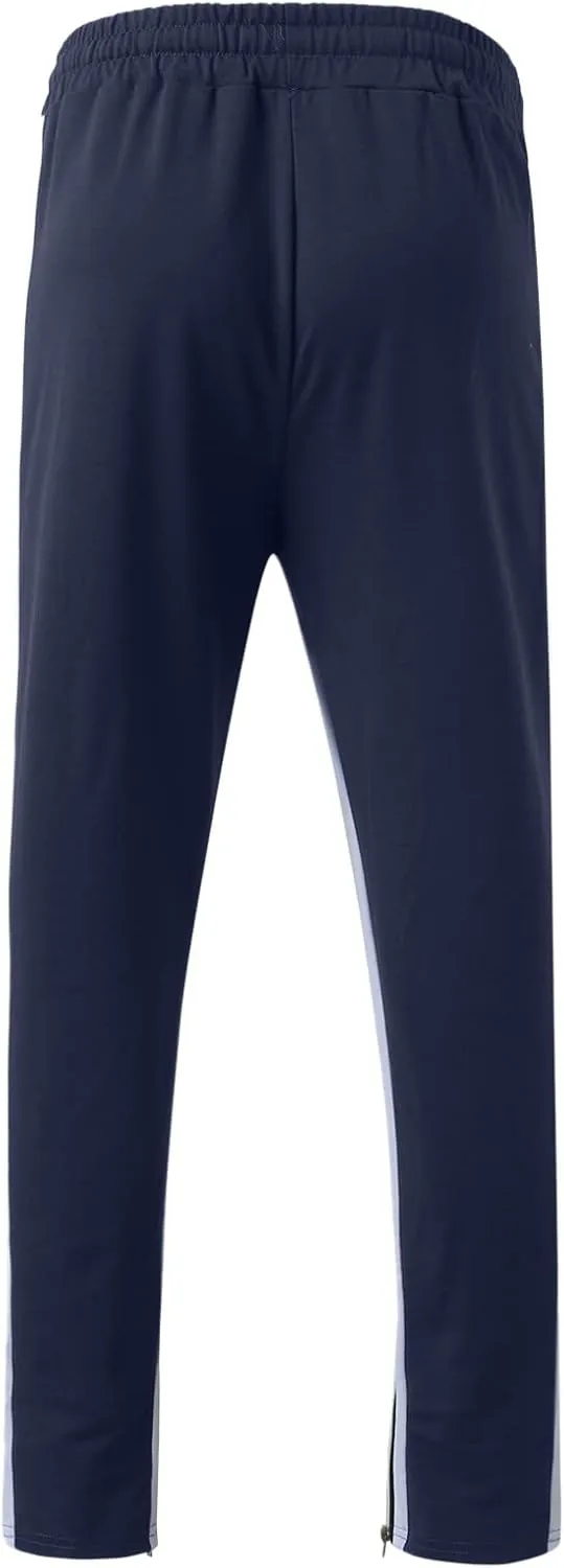 Cargo Trousers for Men Bottoms Mens Jogging Bottoms Slim Fit Sports Trousers with Zip Pockets Mens Cargo Sweatpants