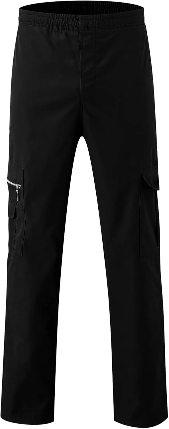Cargo Trousers for Men Tracksuit Bottoms Mens Joggers Jogging Bottoms with Zip Pockets Men's Joggers Clearance Slim