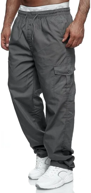 Cargo Trousers for Men Tracksuit Bottoms Mens Joggers Jogging Bottoms with Zip Pockets Men's Joggers Clearance Slim