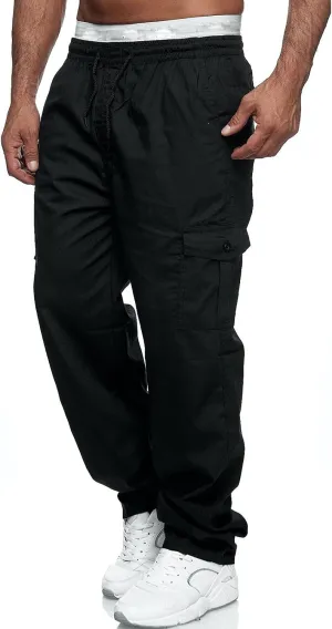 Cargo Trousers for Men Tracksuit Bottoms Mens Joggers Jogging Bottoms with Zip Pockets Men's Joggers Clearance Slim