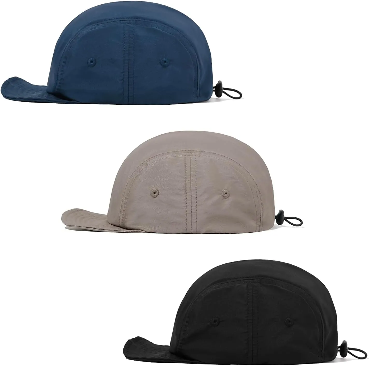 CLAPE Short Brim 5 Panel Hat Packable Soft Dad Hat Unstructured Low Profile Baseball Cap Lightweight Running Cap