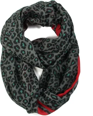 Classic Leopard Print Infinity Fashion Scarves