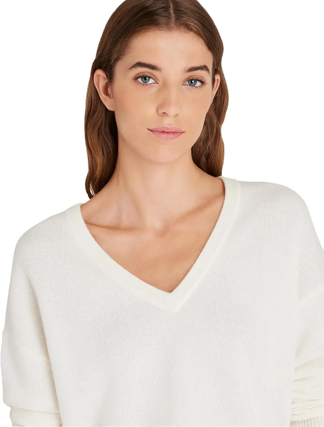 Club Monaco Women's Cashmere V Neck Sweater