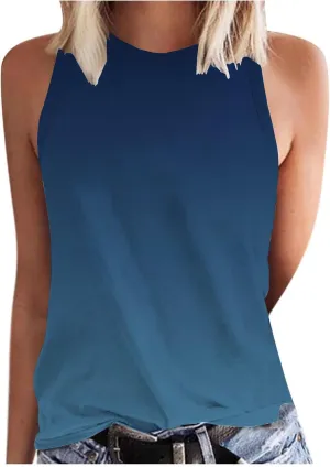 Comfy Beach Camis for Women Sleeveless Shirt Quick-Dry Lightweight Y2K Tank Top Vacation Sport Blouses