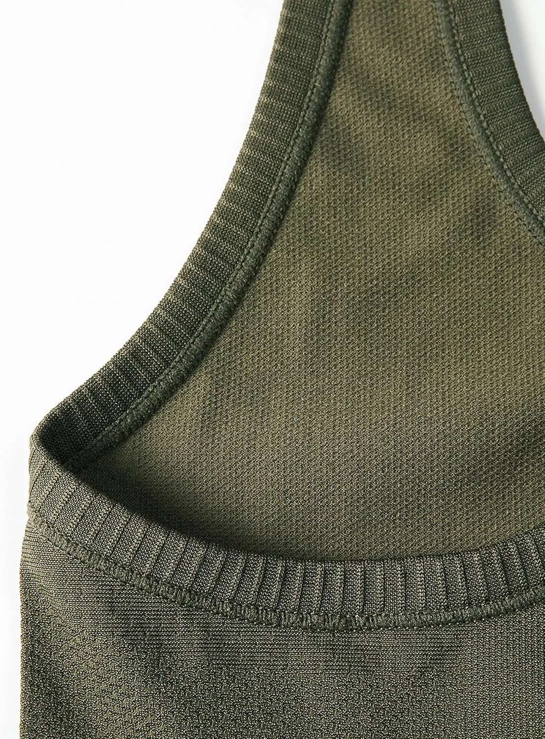 CRZ YOGA Women's Active Seamless Workout Tank Tops Racerback Athletic Running Yoga Gym Shirts Long Length