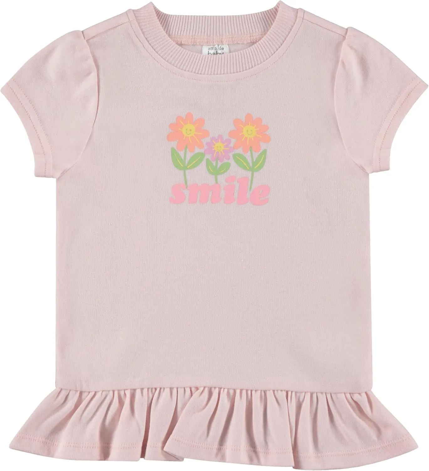 Cudlie 5-Pack Toddler/Baby Girl Short Sleeve Tops - Premium Quality Shirt Tops for Lightweight Comfort and Style.