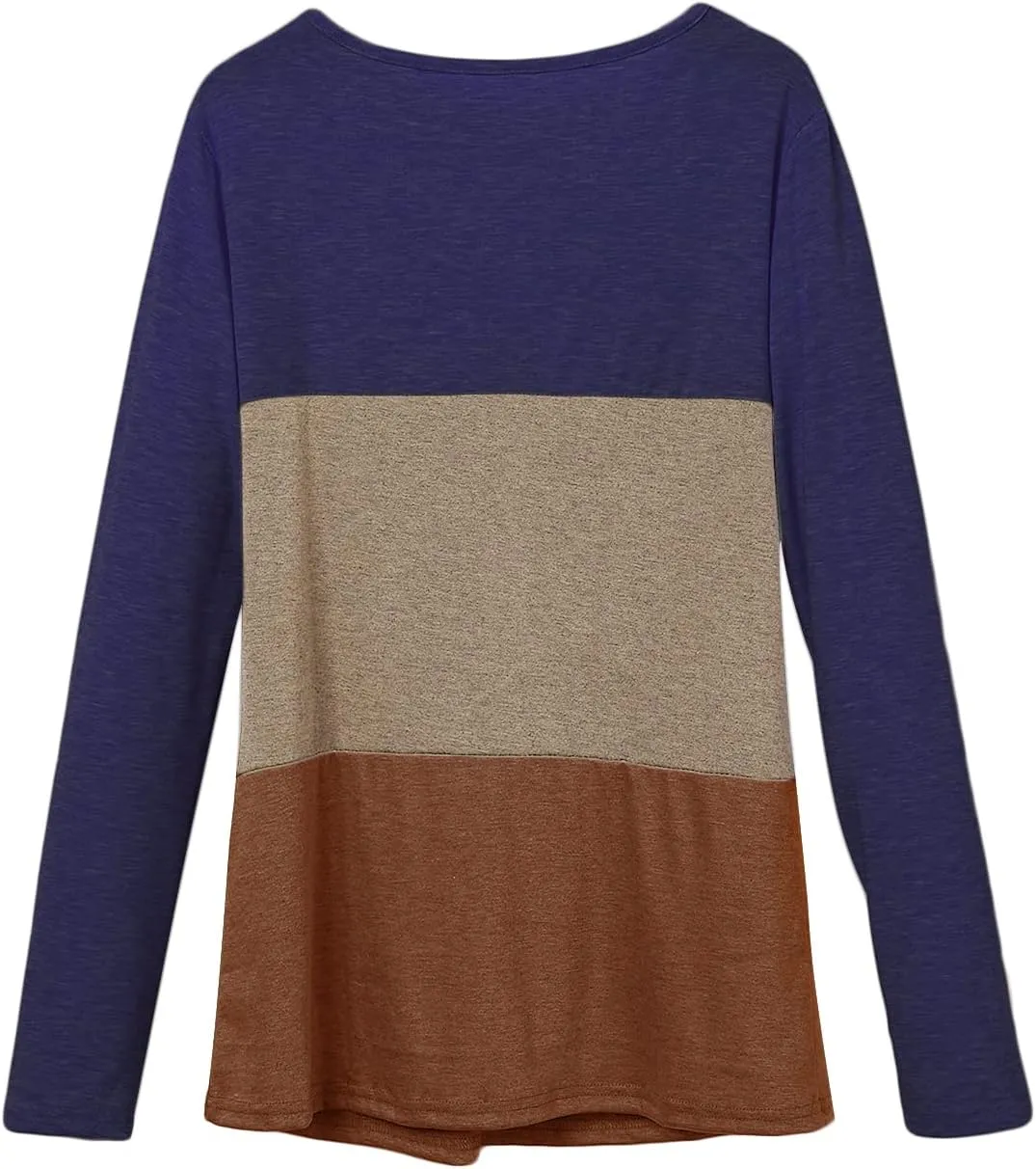 DGHM-JLMY Women's V-Neck Contrast Sweatshirt Fashion Long Sleeve Splicing Sweatshirts Tops Casual Pullover Hoodies