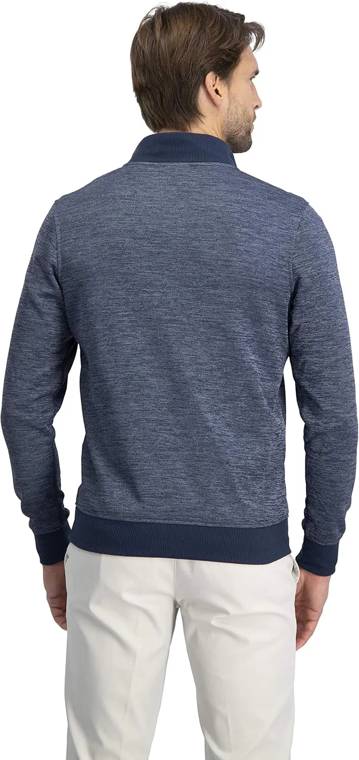 Dry Fit Pullover Sweaters for Men - Quarter Zip Fleece Golf Jacket - Tailored Fit